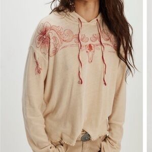 Free People We The Free Lone Star Hoodie Top